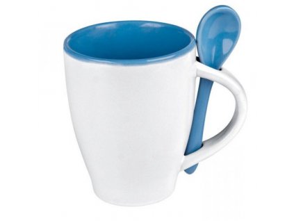 Hrnček s lyžičkou (250 ml) , Blue (Farba Blue)