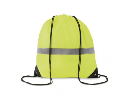 Reflexné vrecúško zo 190T polyesteru , neon yellow (Farba neon yellow)