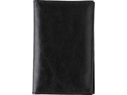 Kožená peňaženka na kreditné karty , Black (Farba Black)