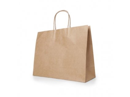 Papierová taška veľká , natural (Farba natural)