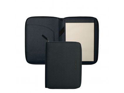 Portolio A5 "Hamilton" na zips , navy blue (Farba navy blue)