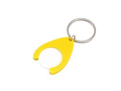 Kľúčenka so žetónom (0,50 EUR) , Yellow (Farba Yellow)
