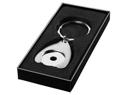 Kľúčenka so žetónom (1 EUR) , Silver (Farba Silver)