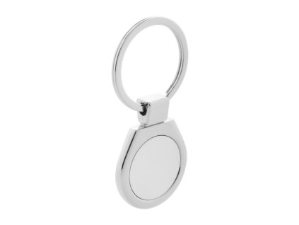 Kovový prívesok na kľúče , Silver (Farba Silver)