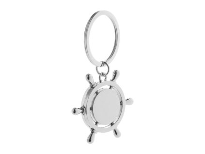 Kovový prívesok na kľúče , Silver (Farba Silver)