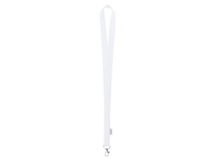 Antibakteriálne polyesterový lanyard , white