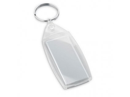 Akrylová kľúčenka s okienkom (31 x 73 x 5 mm) , transparent (Farba transparent)