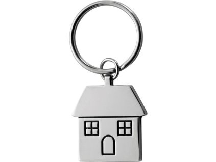 Kľúčenka v tvare domčeka , Silver (Farba Silver)