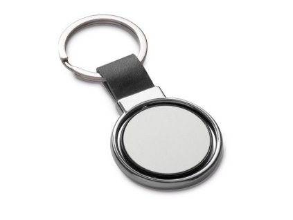Kovová otočná kľúčenka , Black (Farba Black)