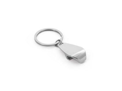 Kľúčenka s otváračom fliaš , Silver (Farba Silver)