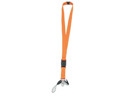 Šnúrka na krk s 3 odnímateľnými doplnkami , Orange (Farba Orange)