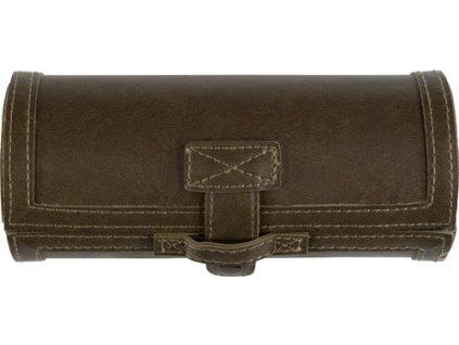 Súprava na leštenie topánok v luxusnom mäkkom puzdre z PU , Brown (Farba Brown)