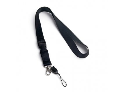 Šnúrka na krk (20 mm) , Black (Farba Black)