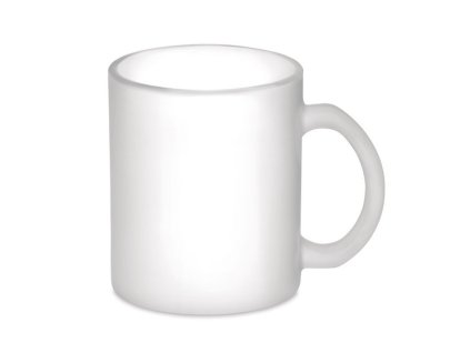 Sklenený hrnček subimačný (300 ml) , transparent white (Farba transparent white)