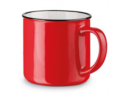 Keramický hrnček 360 ml , Red (Farba Red)