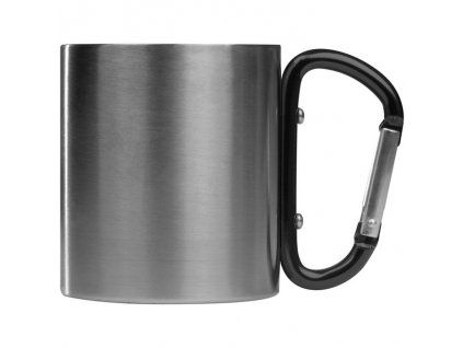 Kovový hrnček s krabaínkou (200 ml) , Black (Farba Black)