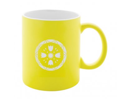 Hrnček pre laser, 350ml , yellow/white (Farba red/white)