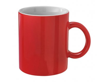 Hrnček, 300 ml , red/white (Farba red/white)