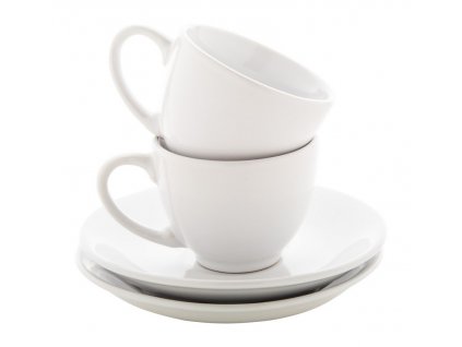 Súprava 2 šálok na espresso, 90ml , white (Farba white)