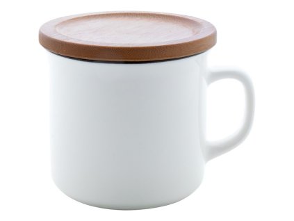 Porcelánový retro hrnček , white (Farba white)