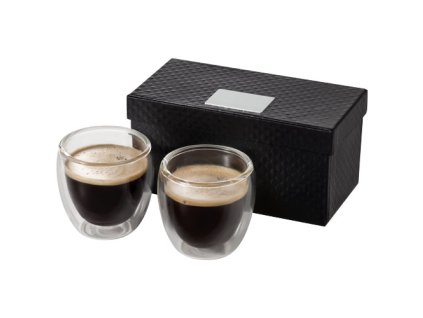 Sada 2 šálok na espresso (80 ml) , transparent (Farba transparent)