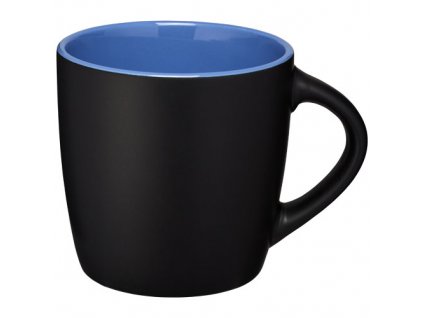 Keramický hrnček (340 ml) , solid black,blue