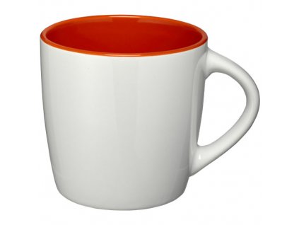 Keramický hrnček (340 ml) , White,Orange (Farba White,Orange)