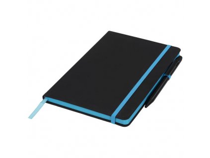 Zápisník s perom , solid black,blue