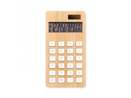 12 miestna bambusová kalkulačka , wood (Farba wood)