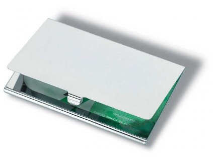 Lesklý kovový vizitkár , Silver (Farba Silver)