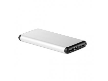 Bezdrôtový Power Bank 10 000 mAh , Dull silver (Farba Dull silver)