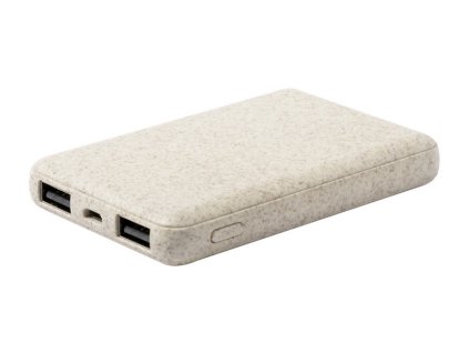 Power banka, 5000 mAh , natural (Farba natural)