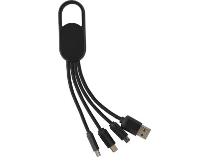 Sada nabíjacieho kábla 4 v 1 , Black (Farba Black)