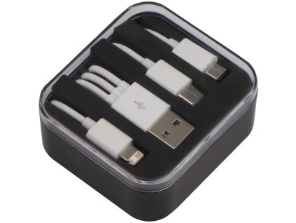 Sada USB káblov v puzdre , Black (Farba Black)