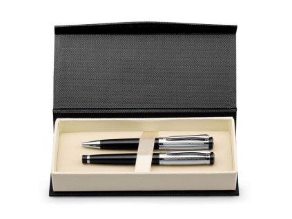 Guľôčkové pero a roller (modrá náplň) , Silver (Farba Silver)