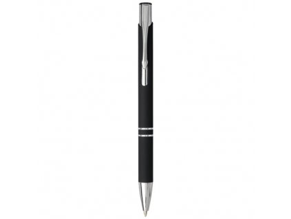 Hliníkové guľôčkové pero (čierna náplň) , solid black