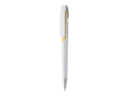 Guľôčkové pero, modrá náplň , yellow/white (Farba yellow/white)