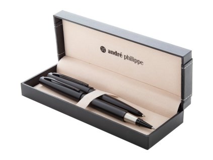 Písacie sada, modrá náplň , Black (Farba Black)