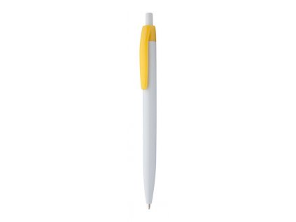 Guľôčkové pero, modrá náplň , yellow/white (Farba yellow/white)