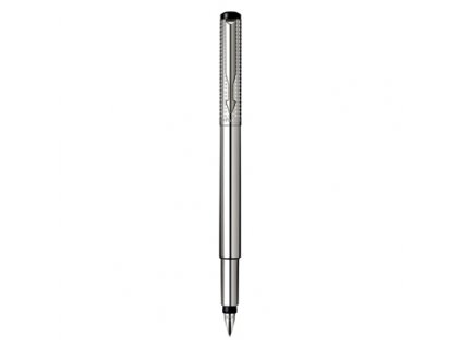 Vector, Shiny Stainless Steel Chiselled , fountain-pen (Farba fountain-pen)