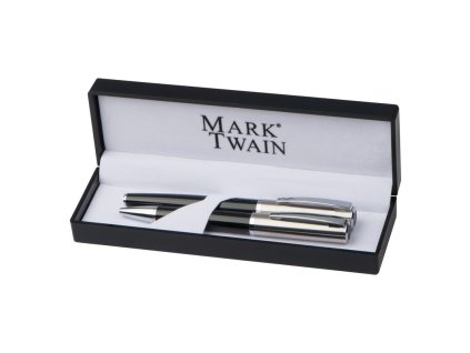 Guľôčkové pero a roller (modrá náplň) , Black (Farba Black)