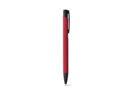 Hliníkové guľôčkové pero (modrá náplň) , Red (Farba Red)