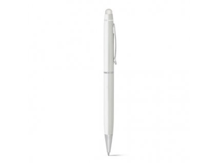 Hliníkové dotykové pero (modrá náplň) , white (Farba white)