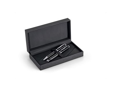 Guľôčkové pero a roller (čierna náplň) , Black (Farba Black)