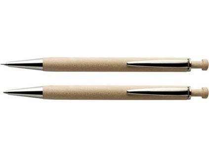 Guľôčkové pero (modrá náplň) a ceruzka , Brown