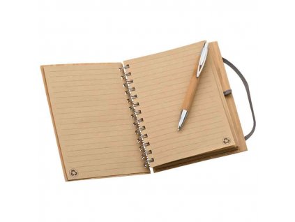 Zápisník A5 s perom , Brown (Farba Brown)