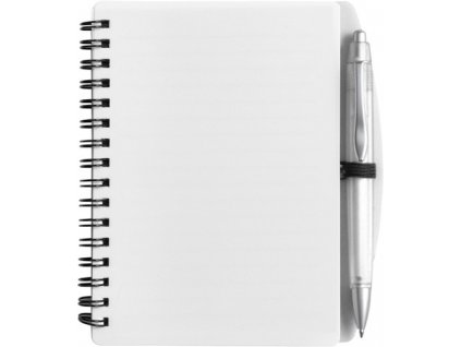 Zápisník A6 s perom , white (Farba white)