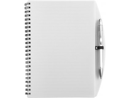 Zápisník A5 s perom , white (Farba white)