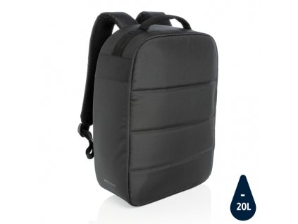 Nedobytný batoh na 15,6" notebook Impact z RPET AWARE™ , Black (Farba Black)