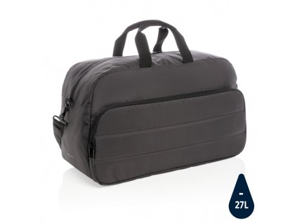Víkendová taška Impact z RPET AWARE™ , Black (Farba Black)